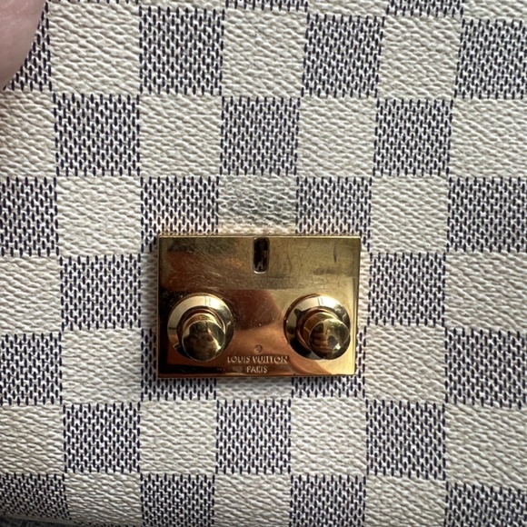 Louis Vuitton Checkered Crossbody Bag - Cream and Brown - Picture 7 of 10